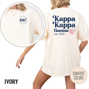Sorority "Faded Love" Hearts Tee
