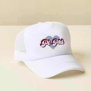 Retro Heart Sorority Trucker Hat