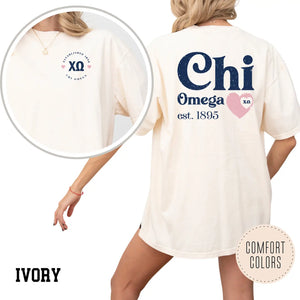 Sorority "Faded Love" Hearts Tee