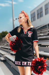 Texas Tech sequin dress by Brianna Cannon