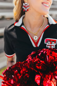 Texas Tech sequin dress by Brianna Cannon