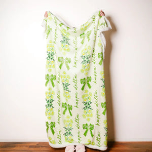 Sorority Floral Sherpa Blanket