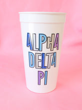 "Bring on the Fun" sorority plastic tumbler