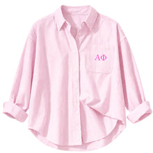 Sorority Campus Oxford Shirt- PRE- ORDER