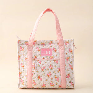 Quilted Everyday Tote Bag- Sorority