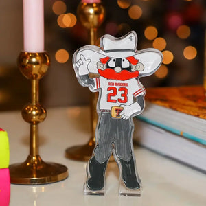 Raider Red Acrylic Shelfie