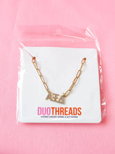 Rhinestone Paperclip Sorority Necklace