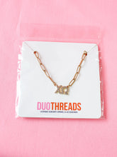 Rhinestone Paperclip Sorority Necklace
