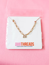 Rhinestone Paperclip Sorority Necklace