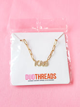Rhinestone Paperclip Sorority Necklace