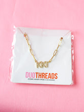 Rhinestone Paperclip Sorority Necklace