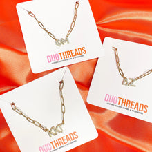 Rhinestone Paperclip Sorority Necklace