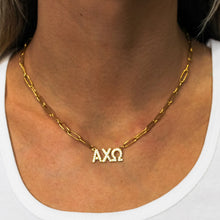 Rhinestone Paperclip Sorority Necklace