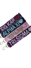 Sequin Wristlet- Sorority