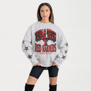 Texas Tech Embellished Star Sweatshirt