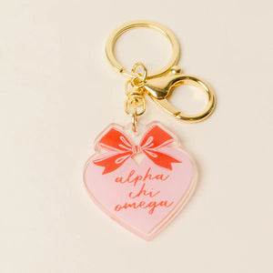 Sweetheart Bow Keychain- Sorority