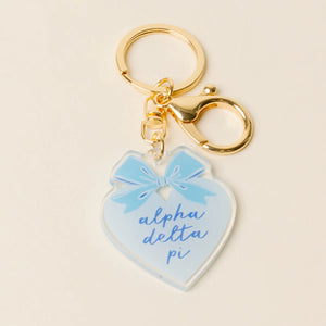 Sweetheart Bow Keychain- Sorority