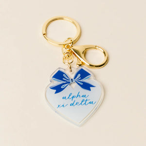 Sweetheart Bow Keychain- Sorority