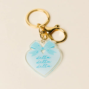 Sweetheart Bow Keychain- Sorority