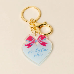 Sweetheart Bow Keychain- Sorority