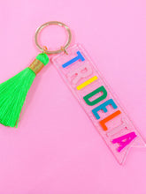 Tassel Acrylic Sorority Keychain