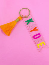 Tassel Acrylic Sorority Keychain