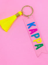 Tassel Acrylic Sorority Keychain