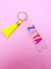 Tassel Acrylic Sorority Keychain