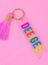 Tassel Acrylic Sorority Keychain