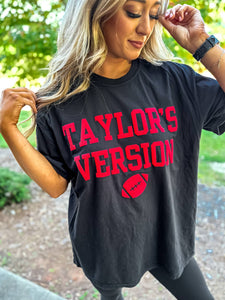 Taylor's Version- Red & Black tee