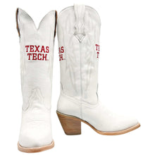 Texas Tech boots- White "Leighton"