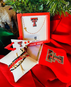 Texas Tech Side Set necklace