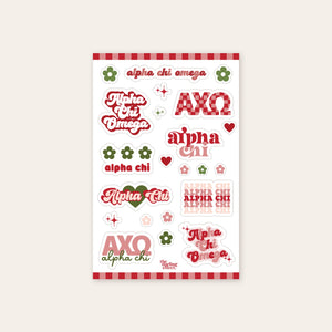 Darling Effect Sticker Sheet- Sorority