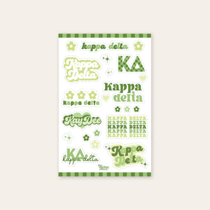 Darling Effect Sticker Sheet- Sorority