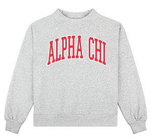 Sorority Mock Neck Sweatshirt- PRE-ORDER