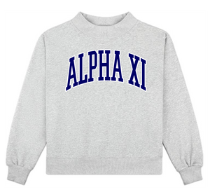 Sorority Mock Neck Sweatshirt- PRE-ORDER