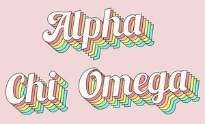 Bubble Balloon Letter Necklace- Sorority