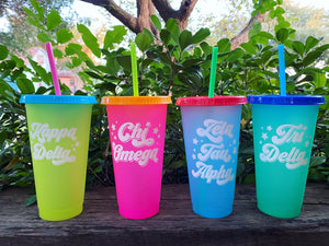 Color Changing Sorority Cup