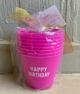 Birthday Cocktail Party Cups