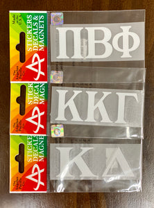 Mini Sorority Greek Letter Sticker- 1.25"