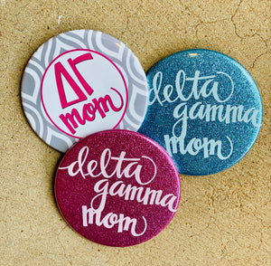 Sorority Mom buttons