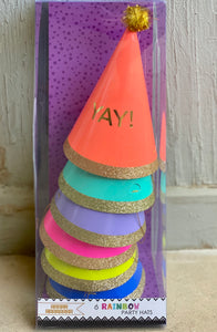 "Yay" Neon party hats