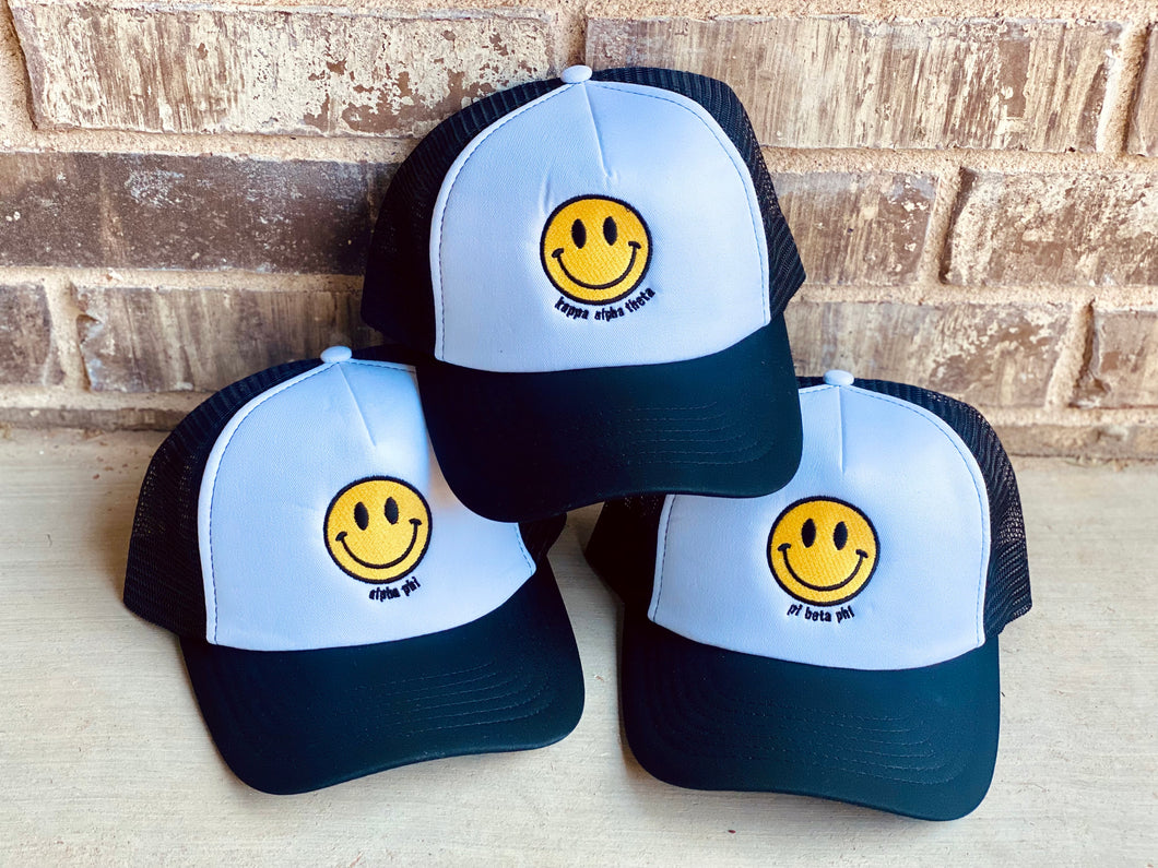 Custom City/State Smiley Face Trucker Hat