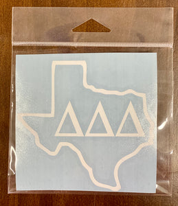 Texas Sorority Sticker- 5"