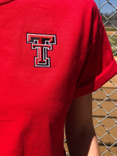 Texas Tech crop tee "Patch Double T"- Red