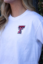 Texas Tech crop tee "Double T"- White